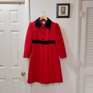 Rothschild Red and Black Kids Coat